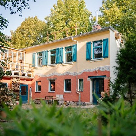 The Upholstery Tinyhouse Deluxe Eco Chalet Kreativ Citynah Chemnitz Extérieur photo