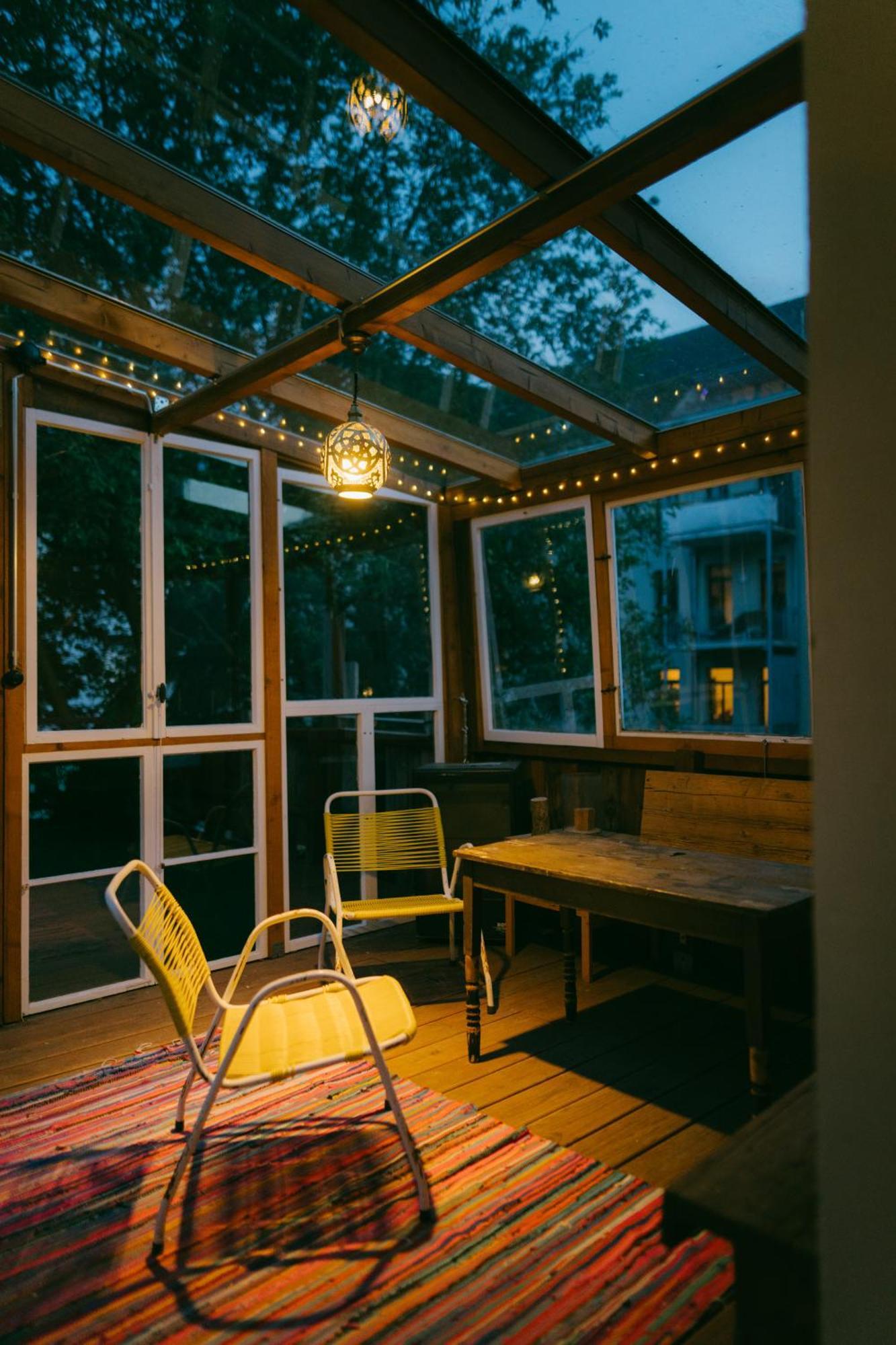 The Upholstery Tinyhouse Deluxe Eco Chalet Kreativ Citynah Chemnitz Extérieur photo