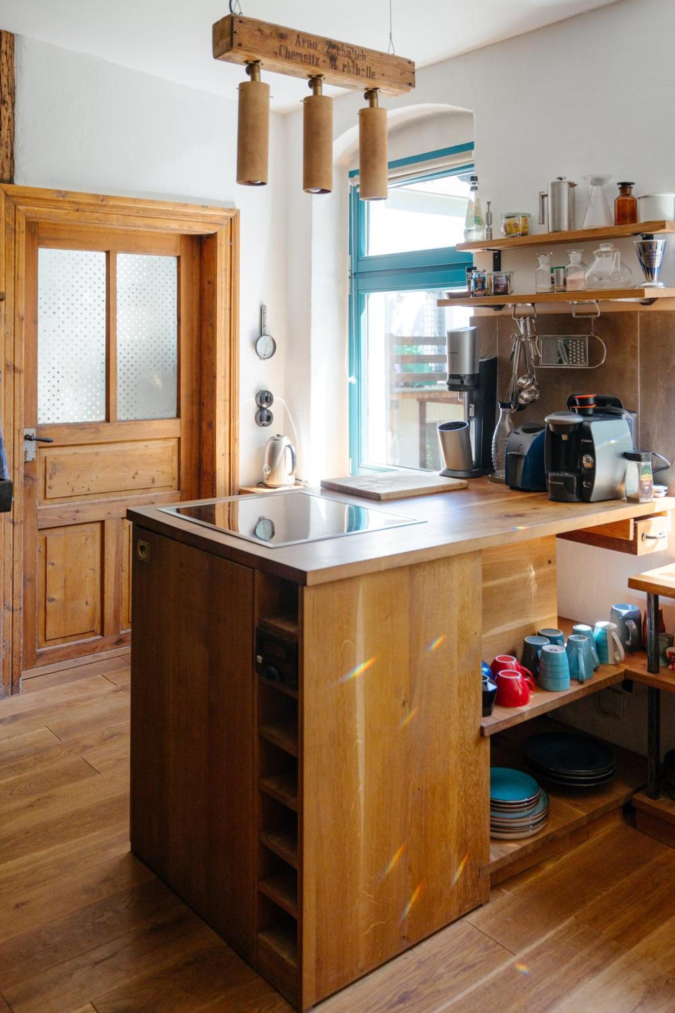 The Upholstery Tinyhouse Deluxe Eco Chalet Kreativ Citynah Chemnitz Extérieur photo